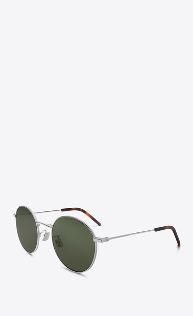 SAINT LAURENT クラシック E クラシック 250 サングラス(シルバー/グリーン) b_V4